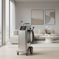 Commercial Steam Cleaner in tranquil modern interior