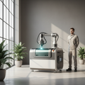 Laser Rust Removal System in calm aesthetic environment