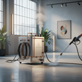 Hot Water Pressure Washer in peaceful modern setting