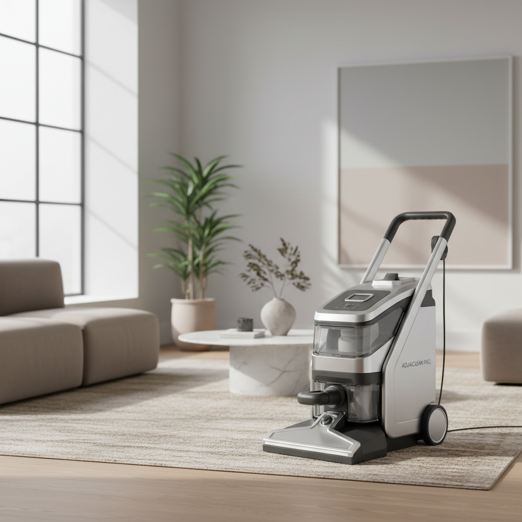 Commercial Carpet Extractor in peaceful modern interior